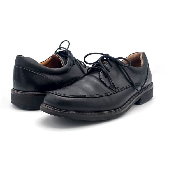 ECCO Men’s Black Leather Lace Up Oxford Dress Shoes Comfort Size 42 EU 8 US main image 14